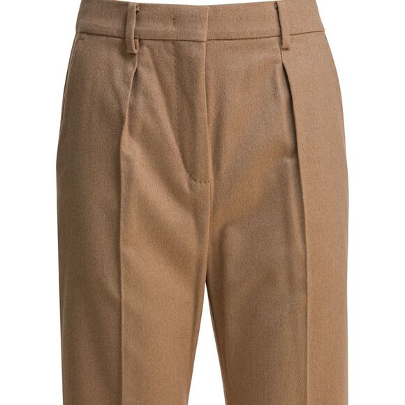 Max Mara Women Men's Pants In Camel - Picture 3 of 4